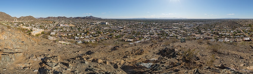 View from Sunnyslope Mountain, Phoenix AZ