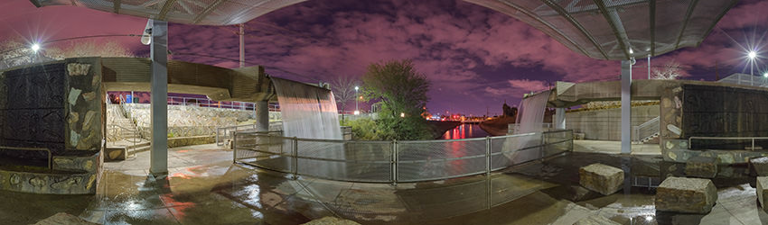 Arizona Falls at Night, Phoenix AZ