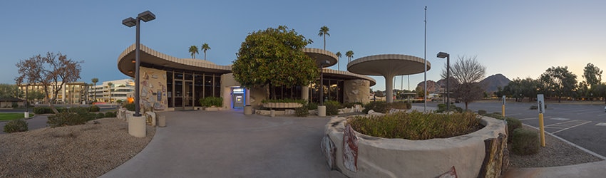 Dendriform Column Bank Branch (1968), by Frank Henry, Phoenix AZ