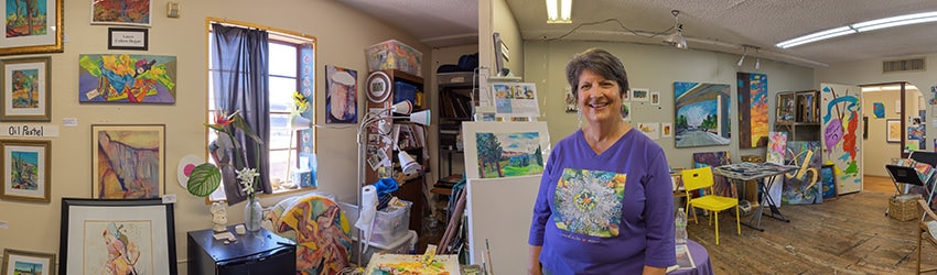 Artist Laura Cohen-Hogan in her Studio, Phoenix AZ
