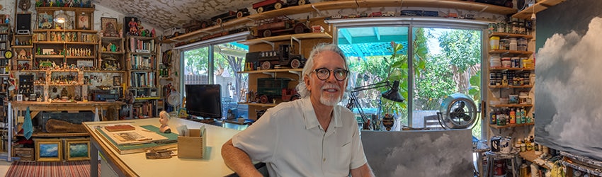 Artist AH Smith in his Studio, Phoenix AZ