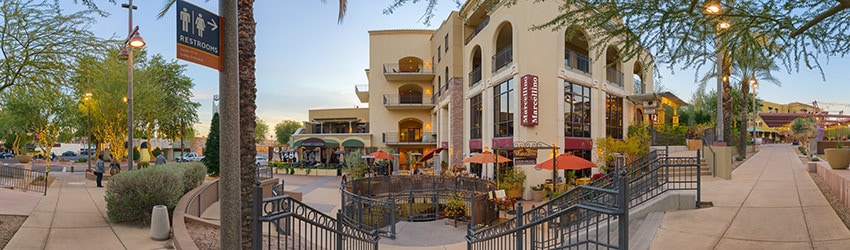 Plaza, E 6th Ave & Stetson, Scottsdale AZ