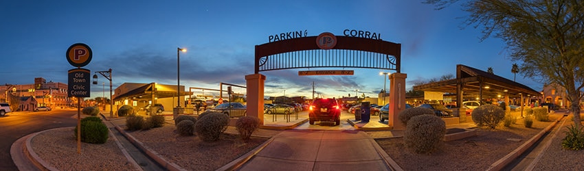 Parking Corral, Brown Ave, Old Town Scottsdale AZ