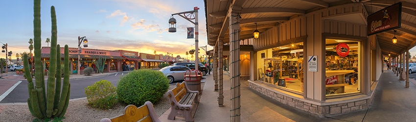 Main St & Brown Ave, Old Town Scottsdale AZ