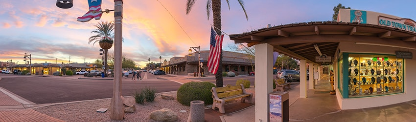 E 1st Ave & Brown, Old Town Scottsdale AZ