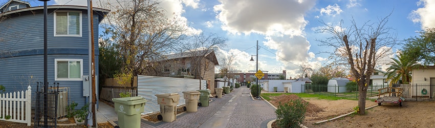 Alley, 58th Dr, Catlin Court, Glendale AZ