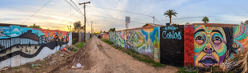 Calle 16 Mural Project, Windsor Alley, Phoenix AZ