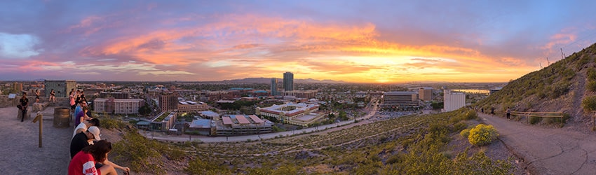 Sunset View from Tempe Butte, Tempe AZ
