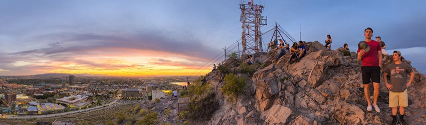 Sunset View from Tempe Butte, Tempe AZ
