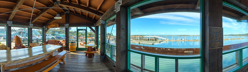Waterfront Boardwalk Picnic Shelter, Bandon OR