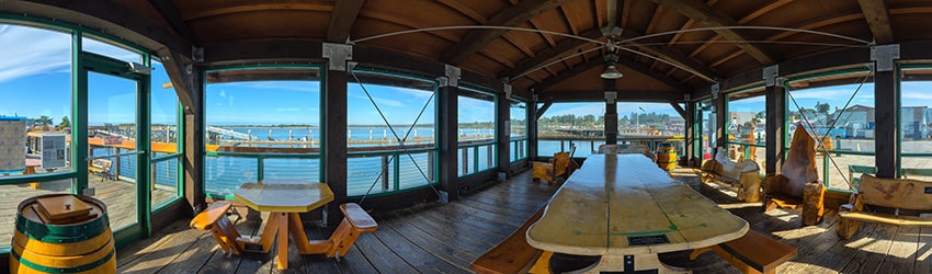 Picnic Shelter, Waterfront Boardwalk, Bandon OR