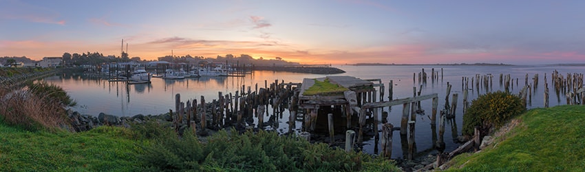 Bandon Harbor on the Coquille River, Bandon OR