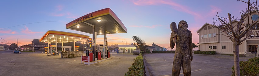 Sasquatch at 2nd St SE & Elmira Ave SE, Bandon OR