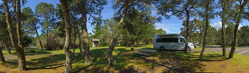 Campground at Bullards Beach State Park, Bandon OR