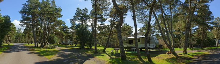Campground at Bullards Beach State Park, Bandon OR