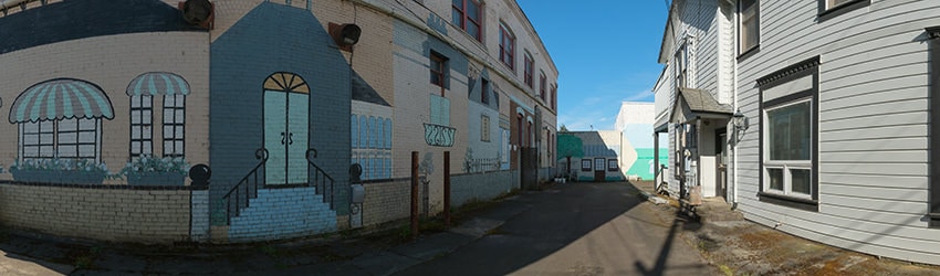 Alley Mural, Central Ave & 1st St, Coquille OR
