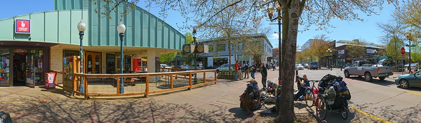 Olive St & W Broadway, Eugene OR