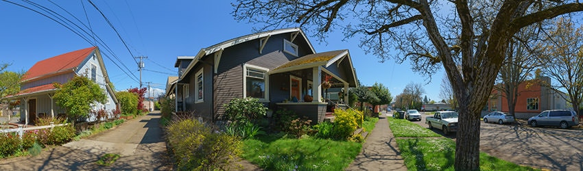 Lawrence St at 10th Ave Alley, Eugene OR