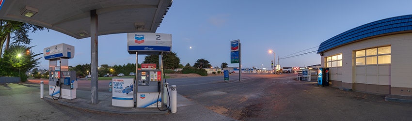 Chevron Gas Station, US Route 101, Bandon OR