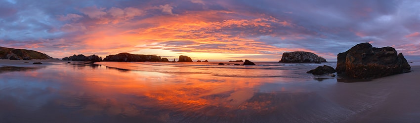Beach Sunset at Coquille Point, Bandon OR