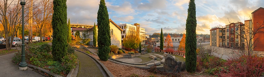 Overlooking AB Ernst Park, Fremont, Seattle WA