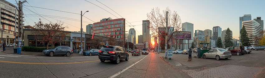 Pine St & Melrose Ave, Capitol Hill, Seattle WA