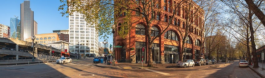 Yesler Way & Occidental Ave, Pioneer Square, Seattle WA