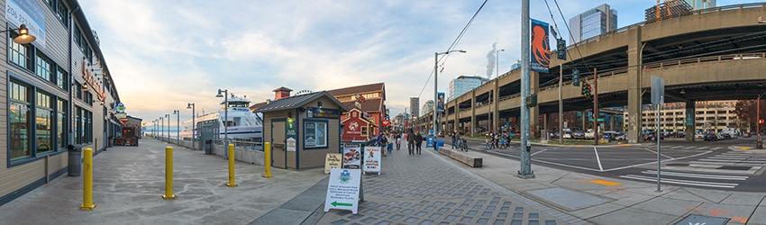 Alaskan Way, Downtown Waterfront, Seattle WA