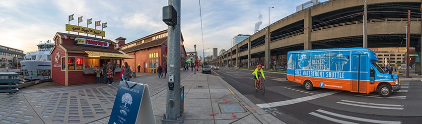 Alaskan Way at Spring St, Seattle WA
