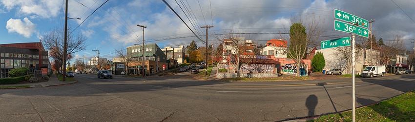 1st Ave NW & NW 36th St, Fremont, Seattle WA