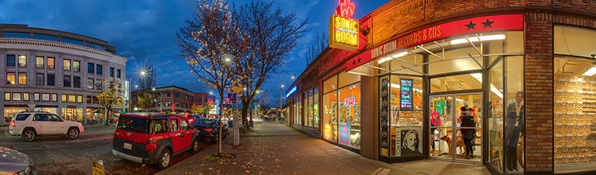 Sonic Boom Records, NW Market St, Ballard, Seattle WA