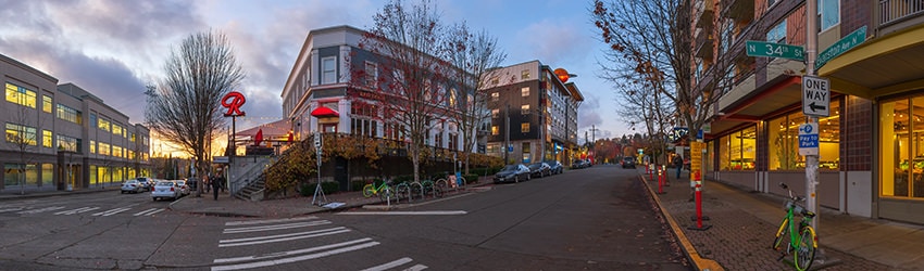 N 34th St & Evanston Ave, Fremont, Seattle WA