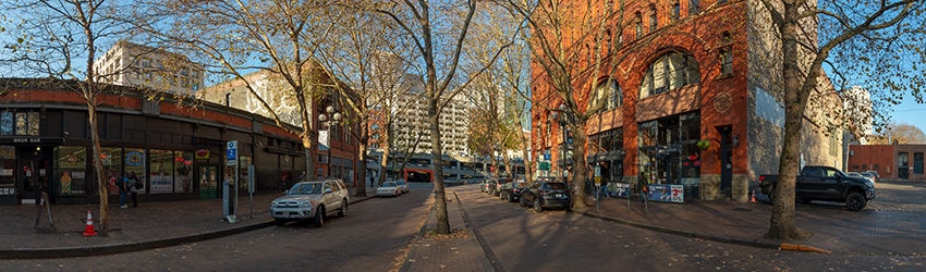 Occidental Ave, S of Yesler Way, Pioneer Square, Seattle WA
