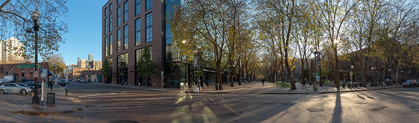Occidental Ave & Washington St, Pioneer Square, Seattle WA