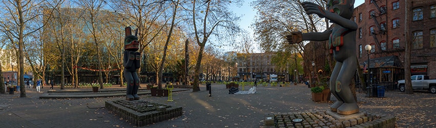 Occidental Park, Pioneer Square, Seattle WA