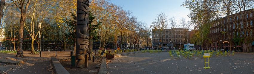 Occidental Park, Pioneer Square, Seattle WA