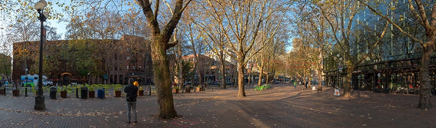 Occidental Park, Pioneer Square, Seattle WA