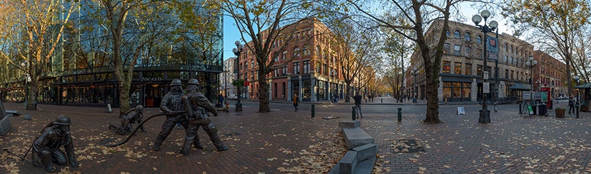 Occidental Park, Pioneer Square, Seattle WA