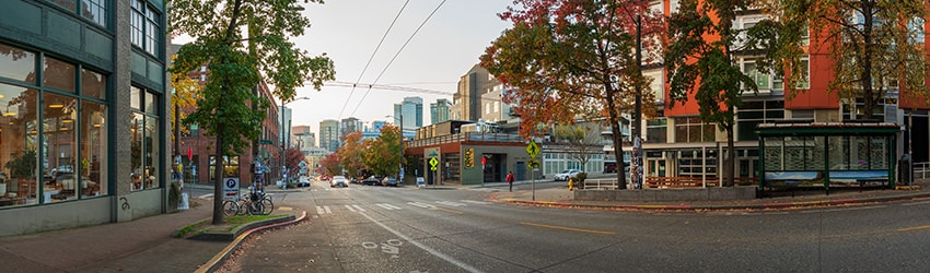 Pine St & Summit Ave, Capitol Hill, Seattle WA