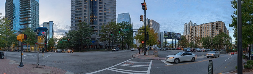 Peachtree St NE & 12th St NE, Midtown, Atlanta GA