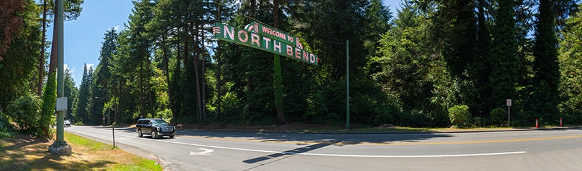 Neon Welcome Sign, North Bend OR