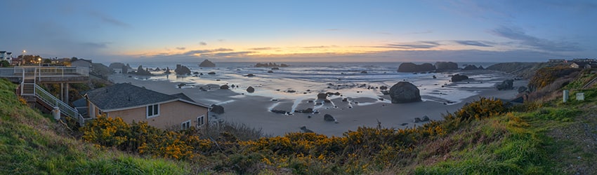 Sunset Ocean View from Beach Loop Road, Bandon OR