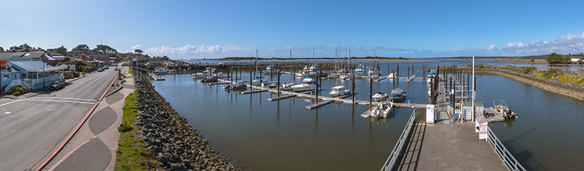 Overlooking the Port of Bandon Marina, Bandon OR