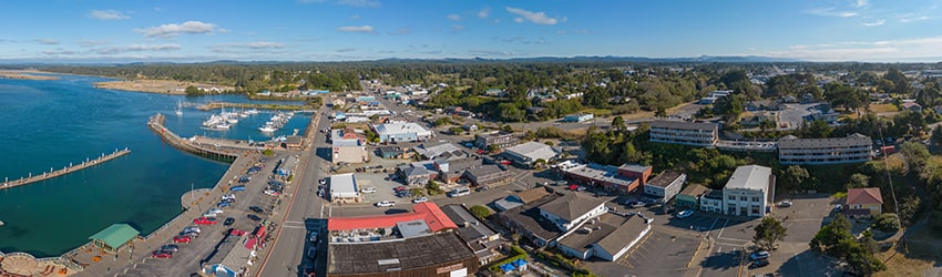 Above Old Town Bandon OR