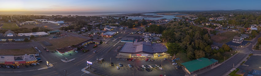 Above Bandon, OR at Dusk