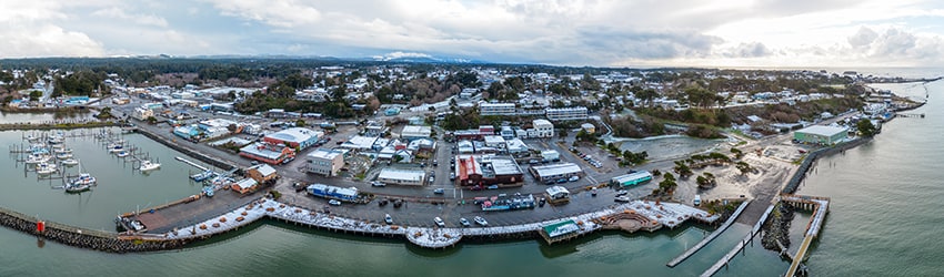 Overlooking Old Town Bandon OR