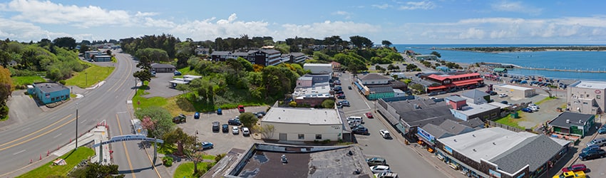 Overlooking Old Town Bandon OR