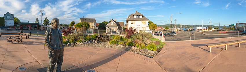 Grant Circle Pedestrian Plaza, North Bend OR