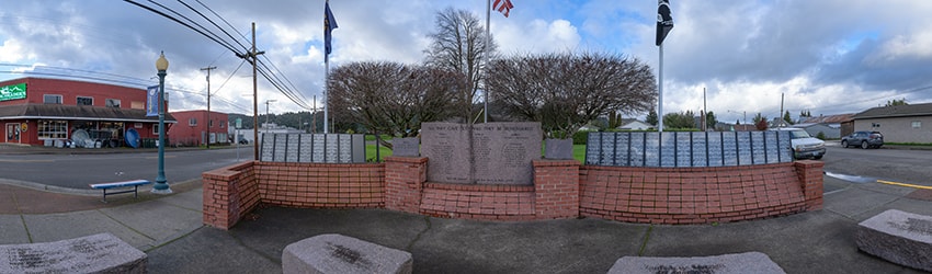 Veteran's Memorial, Spruce St & 3rd St, Myrtle Point OR
