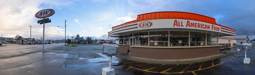 A&W Restaurant, Hwy 42, Myrtle Point OR